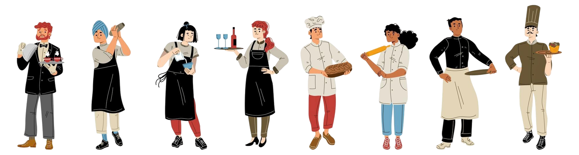 Restaurant staff using Track My Table system